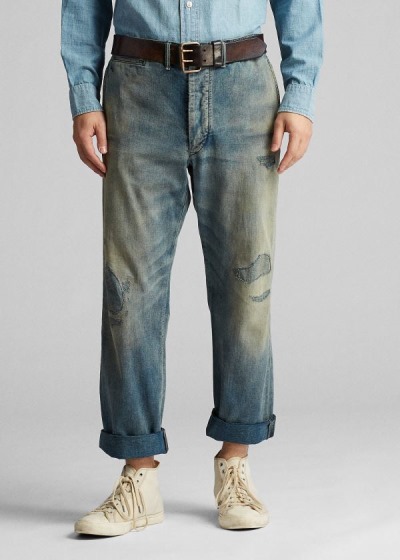 Ralph Lauren Repaired Field Jeans Herre Danmark (WZVIT5642)